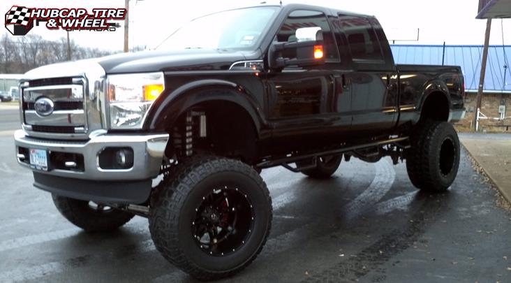 vehicle gallery/ford f 250 fuel hostage d531 0X0  Matte Black wheels and rims